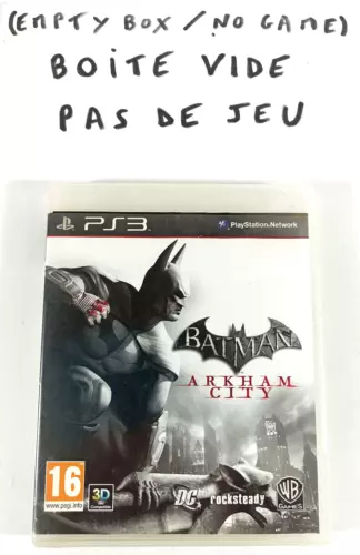 Playstation 3 PS3 VF  BOITE VIDE PAS DE JEU  Batman Arkham City