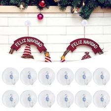 10PCS WINDOW SUCTION CUP HOOKS 40/50mm SUCKER HANGER Small Clear Plastic Hangi