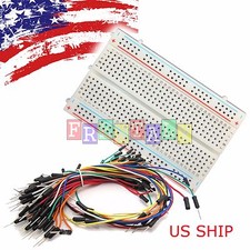 New Mini Prototype test board deck, 65pcs Breadboard Wire cable & Power Supply