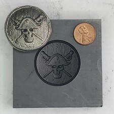 Jolly Rodger 3D Graphite Ingot Mold Gold Silv...