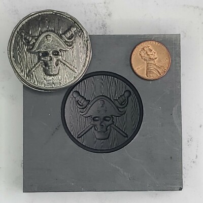 Jolly Rodger 3D Graphite Ingot Mold Gold Silver Copper Melting Casting Refining