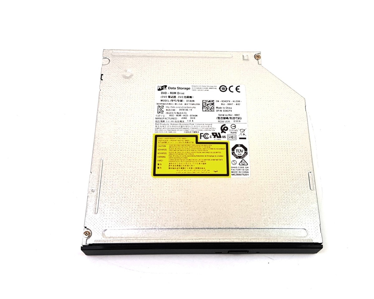 Hitachi-LG DVD-ROM Laptop Optical Drive 12.7mm DTA0N Dell 34CPV