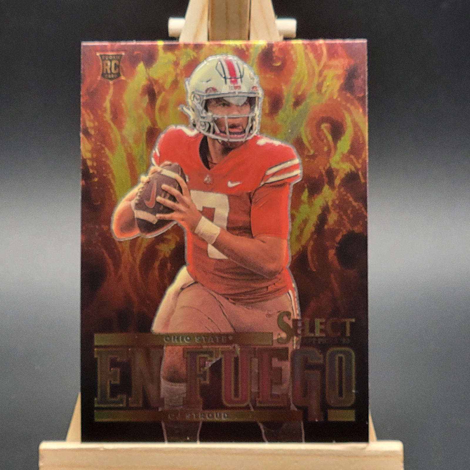 2023 Panini Select Draft Picks #EF-CS C.J. Stroud En Fuego