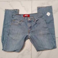 KIDS Levi  s Skinny 511 Original Jeans Size 14 REG W27 L27 Light Blue Wash Denim