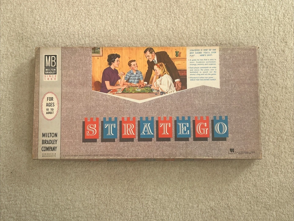 Vintage 1962 Milton Bradley Stratego Game #4916 Complete Game ! Beautiful - Image 2 of 4