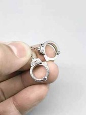 B125-44 1/6 Scale Micro Metal Handcuffs ES 26...