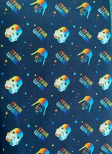 100% Cotton Mask Fabric Star Wars rainbow Empire Helms sold by 1/2 yard 