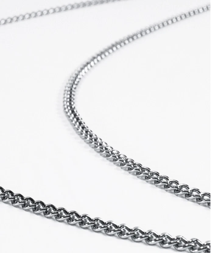 Silver gangster chain sale