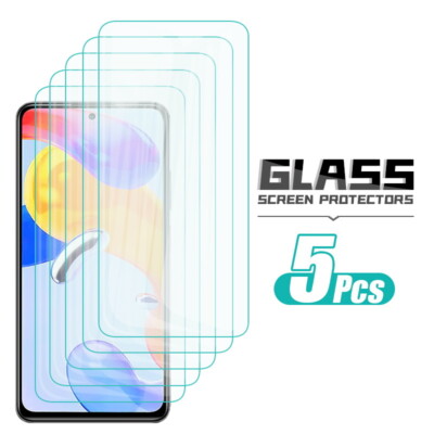 Tempered Glass Screen Protector For Xiaomi Redmi K40S Note 11 10 9 8 Poco M4 Pro