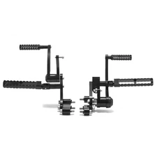 Black Forward Controls Footpegs For Harley 2018+ Standard FXST 107 Slim FLSL 107