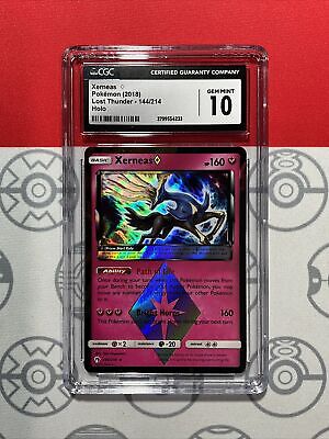 NEW CGC 10 GEM Xerneas 144/214 Holo Prism Star Lost Thunder NEW CGC 10 GEM Xerneas 144/214 Holo Prism Star Lost Thunder