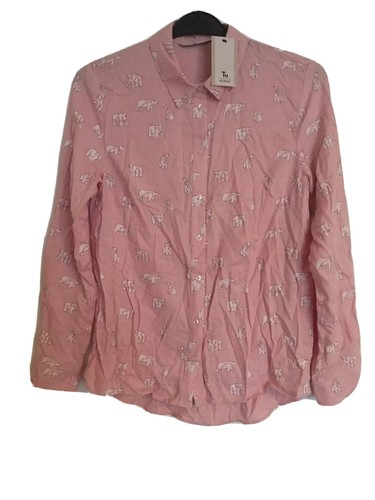 LADIES TU PRETTY POLAR BEAR PINK BLOUSE 
