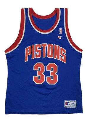 Vintage Grant Hill Detroit Pistons NBA Champion Jersey #33 Mens 44