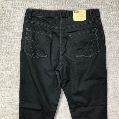 McDonald’s Timeless Elements Uniform Pants Womens 6 30 Black Yellow Retro - Picture 8 of 13