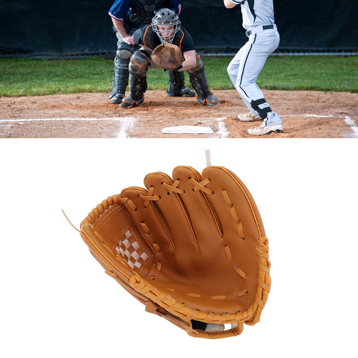Gant De Baseball Wonninek – Cuir PU, Rembourré – Tailles 10.5, 11.5, 12.5 Pouces – Pour Droitier Ou Gaucher