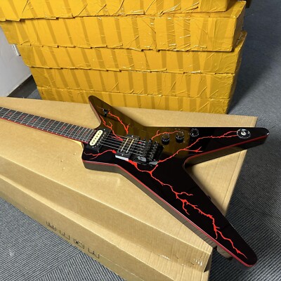 ツ*シ様 Washburn エレキギター レッド/ブラックグラデーション Red Lightning WashBurn Dimebag Black Electric Guitar Rosewood
