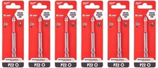 Milwaukee Shockwave Impact Duty Screwdriver Bit PZ2 90mm 6 Pack 4932472054