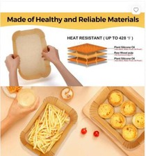 375 Pcs Disposable Paper Air Fryer Liners Non Stick Parchment for Ninja Dual