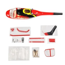 Red 450 Size RC Helicopter B206 450 Pre-Painted fuselage for Flywing Helicopter