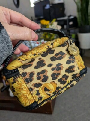 Rare Auth 90's Gianni Versace Baroque Tiny Handbag Pouch | eBay