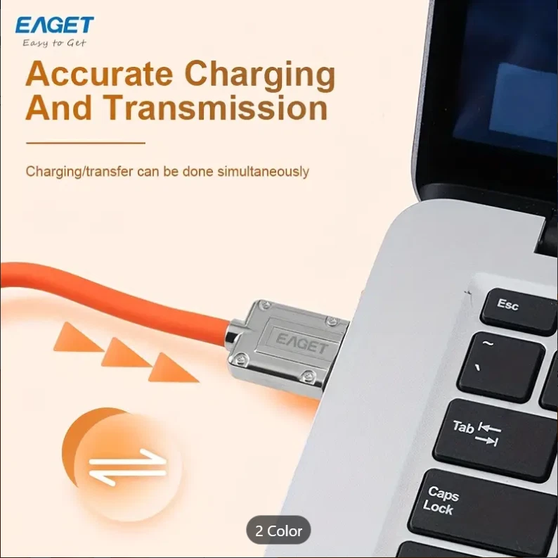 120W USB Type C/Micro-USB USB-C Type-C Data Sync Charger Fast Charging Cable - Image 4 of 4