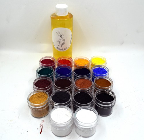 Superior Pigments - Dry Pigment set! - 18 Single Pigments - (1/2 oz. Jars) - Picture 6 of 7