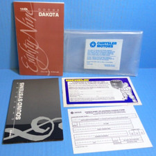 89 1989 Dodge Dakota owners manual