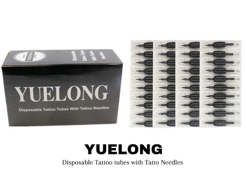 YUELONG Disposable Tattoo tubes with Tattoo Needles (1207RS) - 40 pieces. - product listing photo