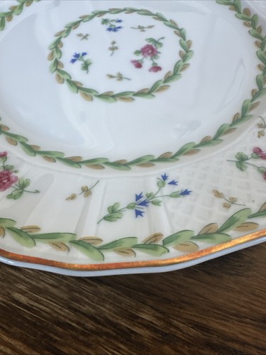 Lot 3 L. BERNARDAUD Limoges ARTOIS 6 3/8” Bread Plate Dish France Floral B & C - Picture 9 of 11