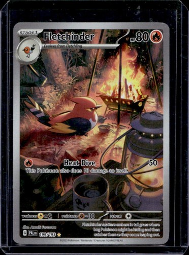 2023 Pokemon SV Paldea Evolved Fletchinder Illustration Rare #199/193