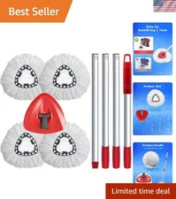 Mop Head Replacement Microfiber Spin Mop Refills for EasyWring 1 Tank System