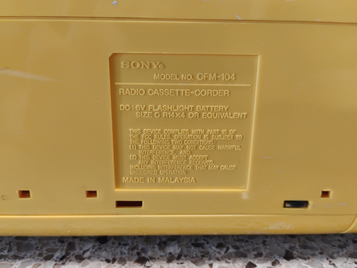 G*様 SONY FIELD CFM-104 ジャンク品 G*様 SONY FIELD CFM-104