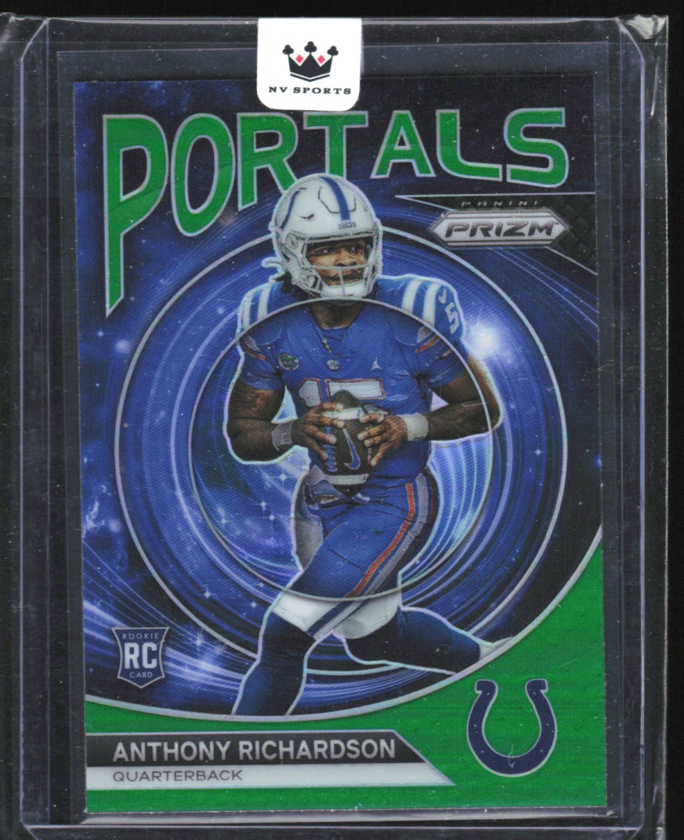 2023 Panini Prizm Portals Green Anthony Richardson Rookie Indianapolis Colts