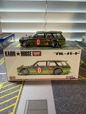 Kaido House x Mini GT Datsun KAIDO 510 Wagon OG Flo Chrome Yellow #164 SEALED!