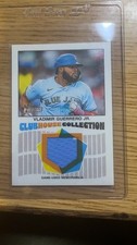 TOPPS 2019 HERITAGE CLUBHOUSE RELICS VLADIMIR GUERRERO JR BLUE JAYS #CCR-VG
