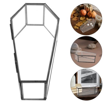  Sargförmige Schachtel Vampirbox Aus Glas Sarg-Leckerli-Boxen Glasterrarium