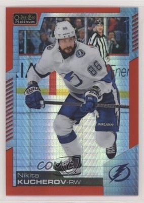 2020-21 O-Pee-Chee Platinum Red Prism 39/199 Nikita Kucherov #3 0o0n
