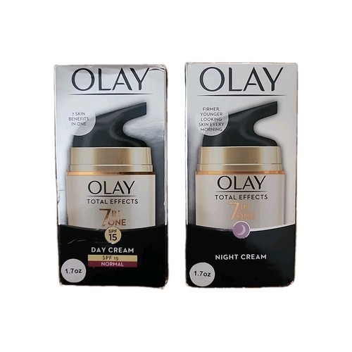 Olay Total Effects 7-in-1 ~ Day Cream + Night Cream 1.7 fl oz each, NIB - Picture 1 of 1