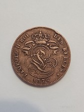 BELGIUM 2 CENTIMES 1909 LEOPOLD II,DES BELGES FRENCH,CROWNED DESIGN,DATE