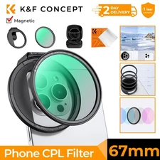 K&F Concept Clip On VND / CPL Universal Phone Lens Filter for iPhone 17 16 15 14