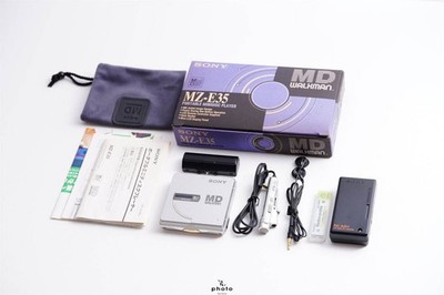 SONY MD Walkman MZ-E35 Portable MiniDisc Player w/ Accessories Restored MG01 1.5