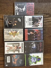 Lot of 9 Rock And Metal 80  s Cassette Tapes Motley Crue Slaughter Poison Warrant