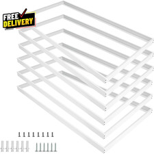 6 Pack 2X4 Surface Mount Kit for 2X4 LED Flat Panel Light - Aluminum 2X4 Ft....
