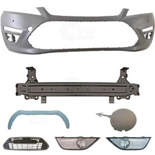 Set Kit Stoßstange vorne für Ford Mondeo IV Bj. 10-14 +Träger+Zubehör+Nebel