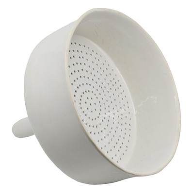 Buchner Funnel, 25cm - Porcelain - Straight Sides, Perforated Plate - Labs