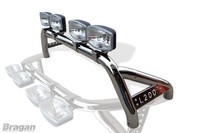 Sport ÜBerrollbüGel + Blau Gepunktet + LED Bremse Zu FüR Mitsubishi L200 Triton