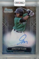 2022 Bowman Sterling Seattle Mariners Jonatan Clase Prospect Autographs Pa-Jce
