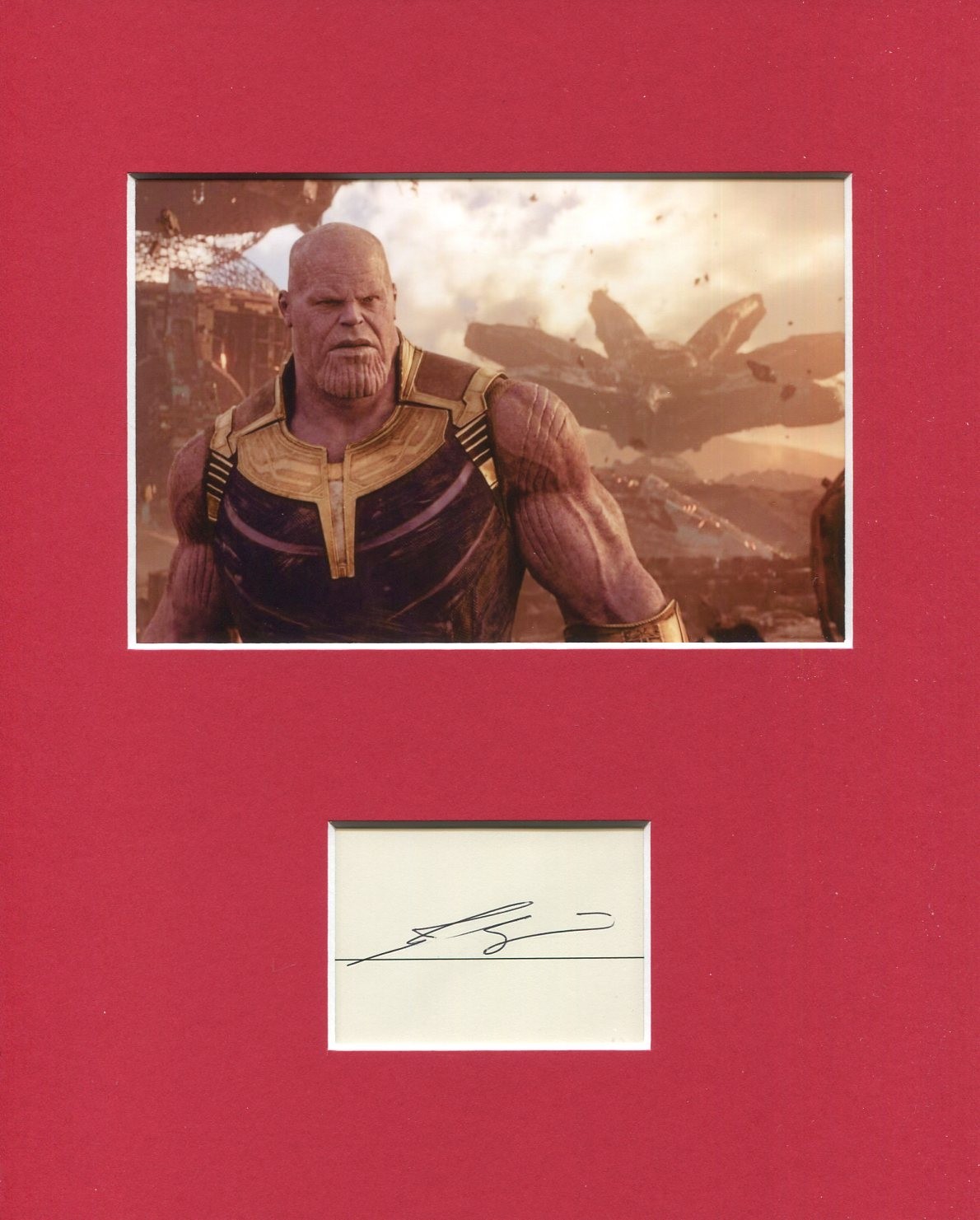 Josh Brolin Marvel MCU Avengers Thanos Signed Autograph Photo Display ...