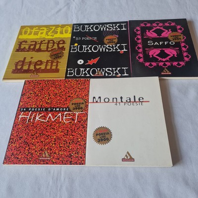 (AA.VV) Lot 5 Bände Gedichte Mondadori die Mythen Fototitel