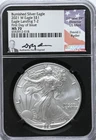 2021 $1 Burnished Silver Eagle T-2 1st Day Issue NGC MS 70 Coin Signed Ryder